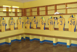 HVFC player  changing room